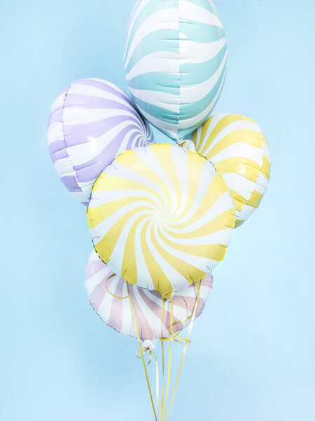 Folieballong  45 cm Gul - 2