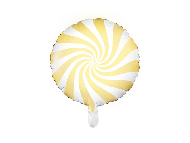Folieballong  45 cm Gul
