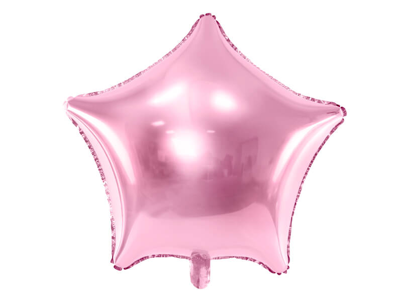 FOLIEBALLONG  | 45cm | ljusrosa | stjärna