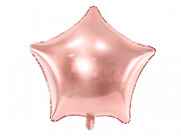 Folieballong 48cm Roséguld Stjärna