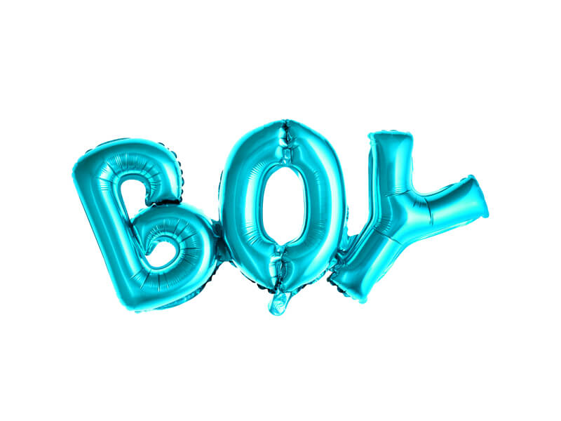 Folieballong "BOY" blå