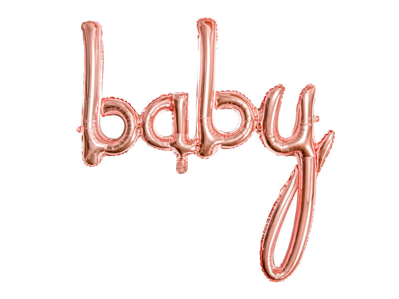 FOLIEBALLONG | 75cm | "Baby" roséguld - 2
