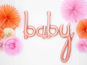 FOLIEBALLONG | 75cm | "Baby" roséguld