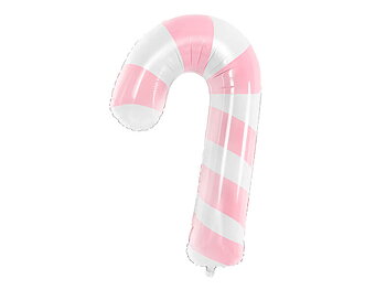 Folieballong Candy Rosa & vit