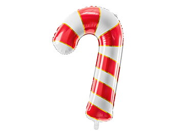 Folieballong Candy Röd & vit