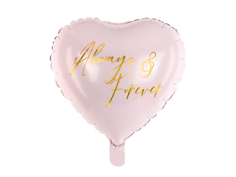 Folieballong Hjärta "Always & Forever" - 2