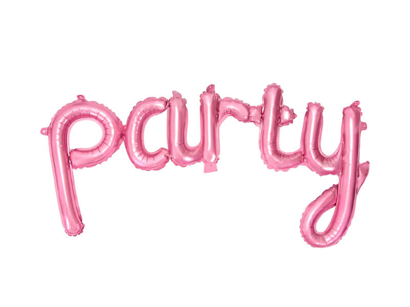 Folieballong party Pastell rosa