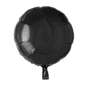 Folieballong Rund 45 cm Svart
