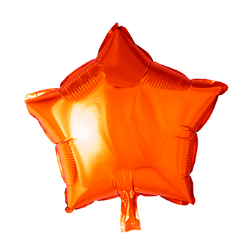 Folieballong Stjärna 45 cm Orange