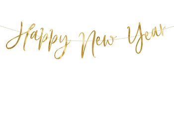 Girlang Guld  "Happy New Year"