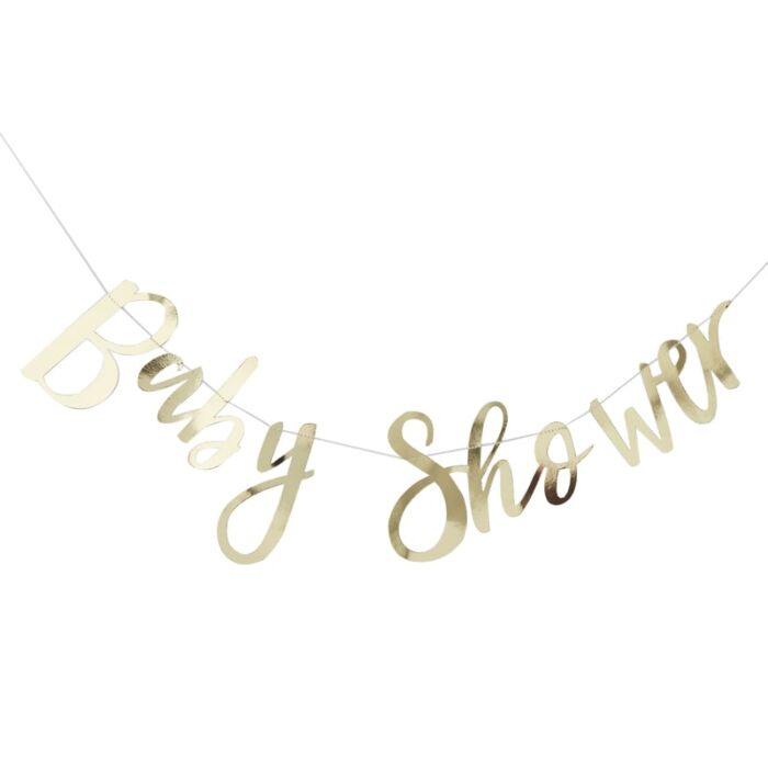 Girlang Guld Baby Shower