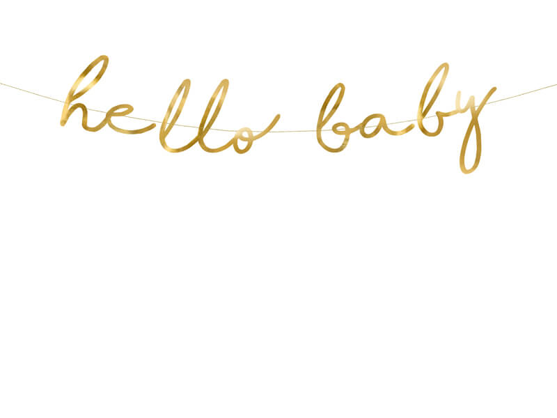 Girlang Guld hello baby