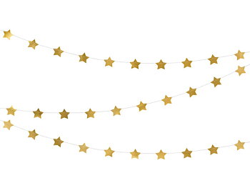 Girlang Guld Stjärnor