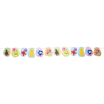 Babblarna girlang 3 meter med Babblarna figurer och ballonger