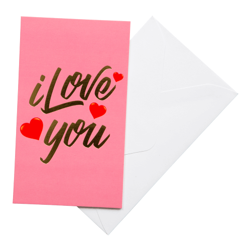 Alla Hjärtans dag Kort I love you  - 2