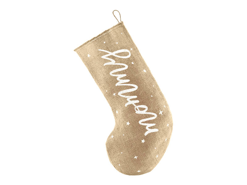 Julstrumpa Jute  Mommy