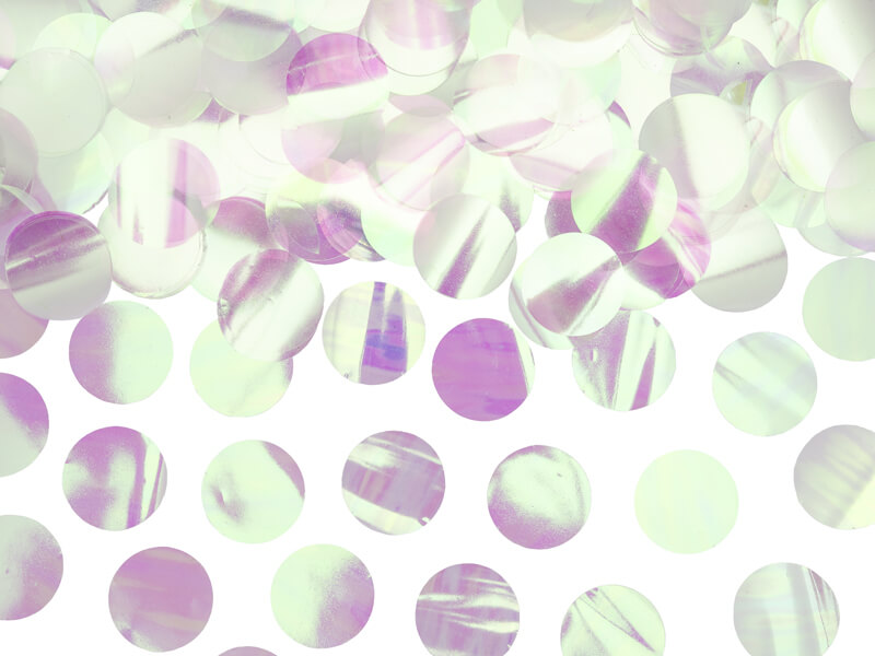 Konfetti 2.5cm  iridescent