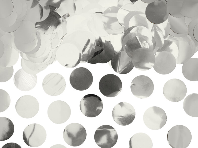 KONFETTI | 2.5cm | metallic silver - 2