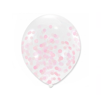 Konfettiballonger Rosa 5-pack