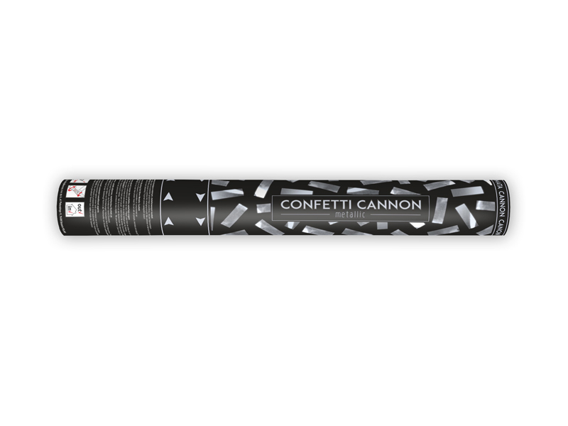 Konfettikanon 40cm Silver