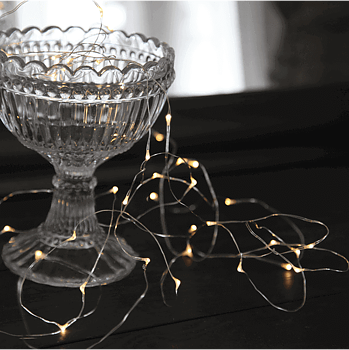 Ljusslinga Dew Drop 40 led silver  Star Trading