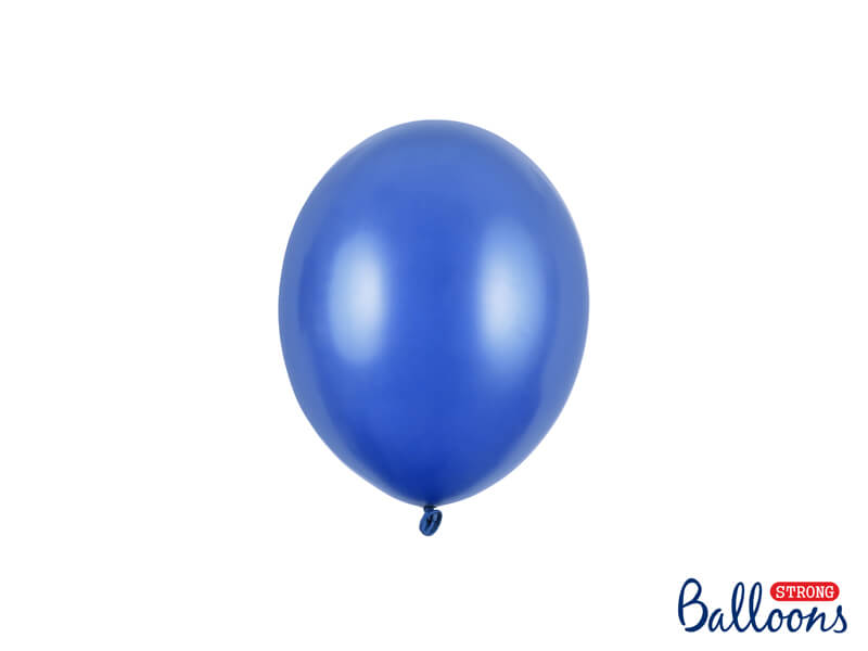 Miniballonger 10-pack 12cm Metallic blå