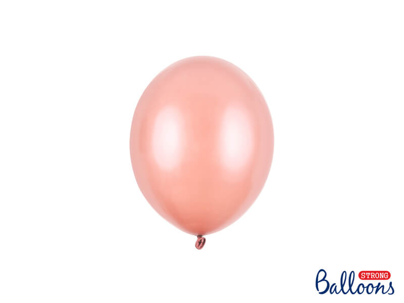 Miniballonger 10-pack 12cm metallic roséguld