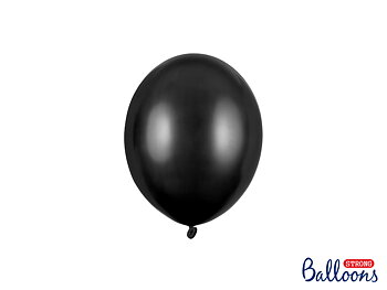 Miniballonger 10-pack 12cm metallic svart