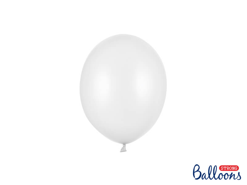 Miniballonger Metallic vita 12cm