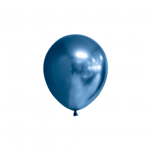Miniballonger 10-pack 13 cm chrome blå