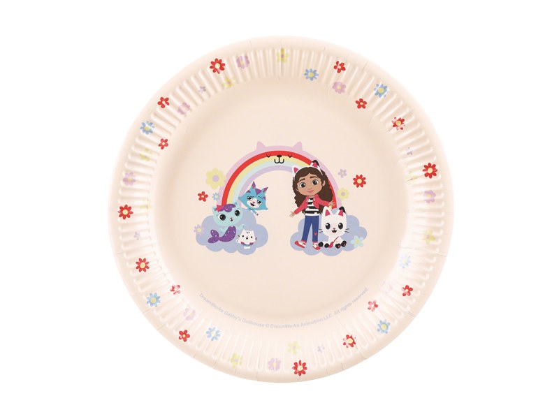 Gabby's Dollhouse papptallrikar 23 cm
