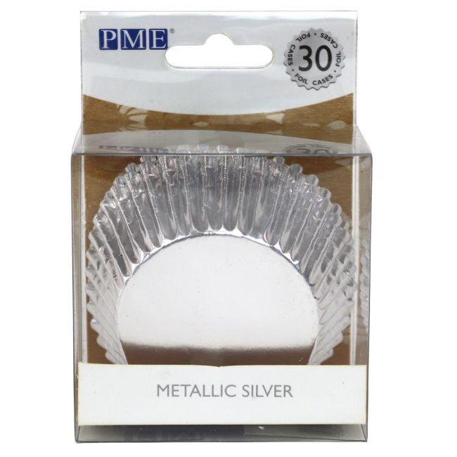 Muffinsformar Silver Metallic 30-pack