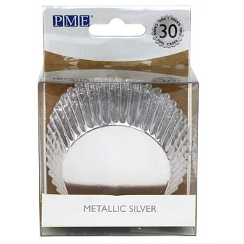 Muffinsformar Silver Metallic 30-pack