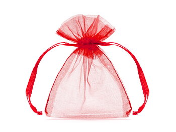 ORGANZAPÅSAR | 20 -pack | 10 cm | röd
