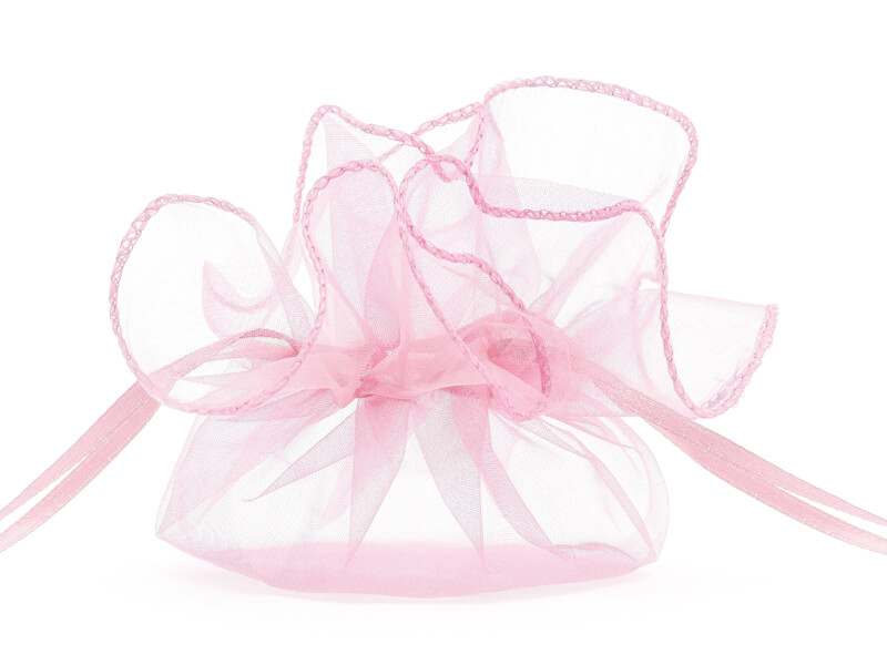 Organzapåsar 10 -pack ljusrosa