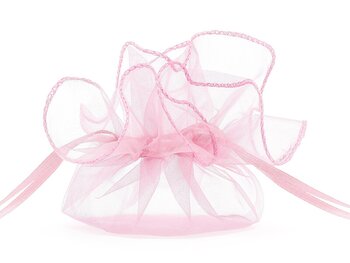 Organzapåsar 10 -pack ljusrosa