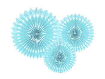 PAPPERSFJÄDRAR | 3-pack | 20-30cm | ljusblå