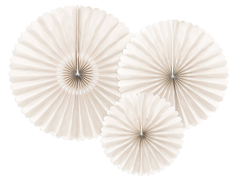 Pappersfjädrar 3-pack Beige