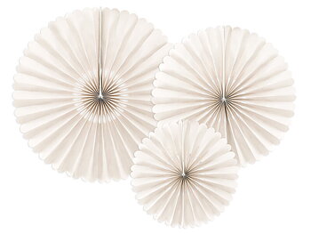 Pappersfjädrar 3-pack Beige