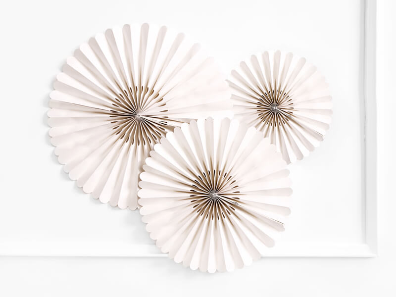 Pappersfjädrar 3-pack Beige - 3