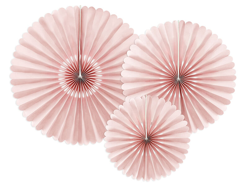 Pappersfjädrar Dusty rose 3-pack
