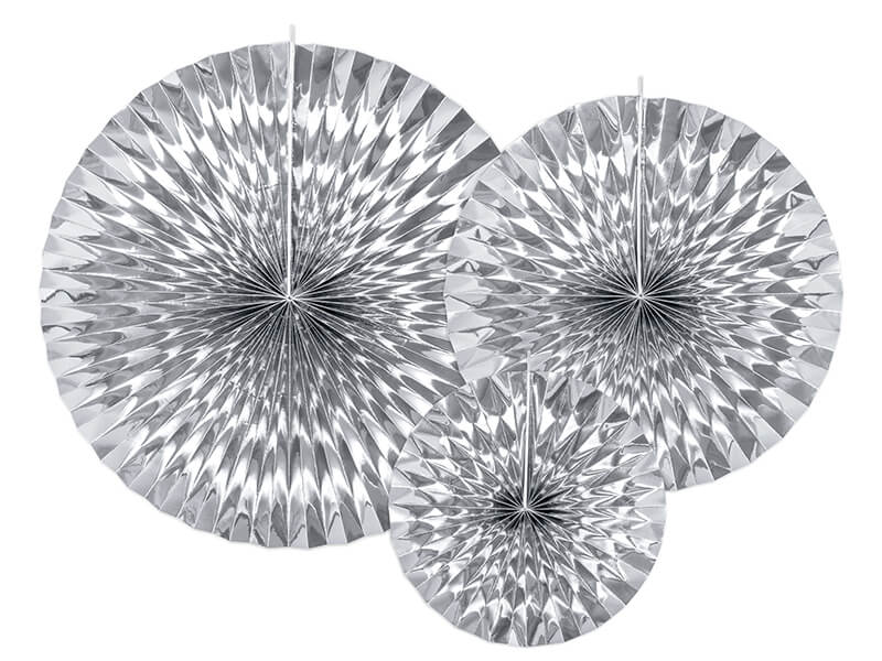 PAPPERSFJÄDRAR | 3-pack | metallic silver