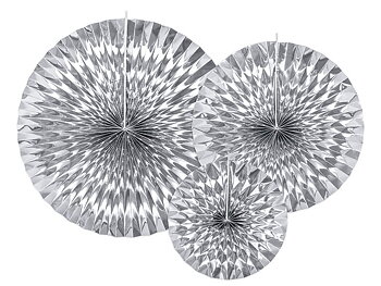 PAPPERSFJÄDRAR | 3-pack | metallic silver