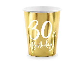 PAPPMUGGAR | 6-pack | 30th Birthday | guld