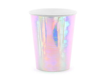 Pappmuggar 6-pack iridescent