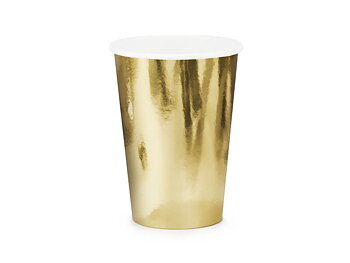 Pappmuggar 6-pack Metallic guld