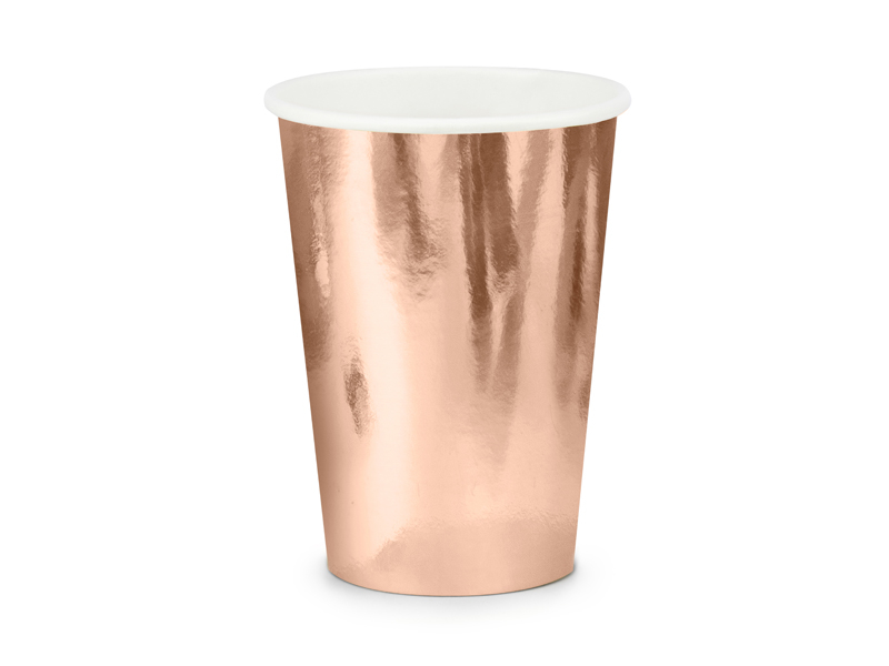 Pappmuggar Roséguld 6-pack
