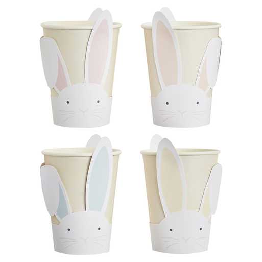 Pappmuggar Kaniner Pastell 8 -pack - 3