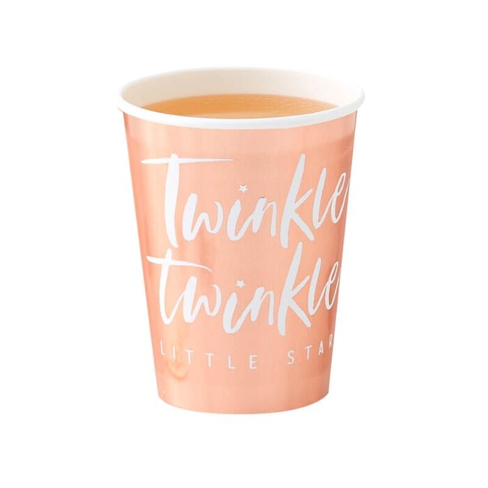 Pappmuggar Twinkle twinkle Roséguld - 2