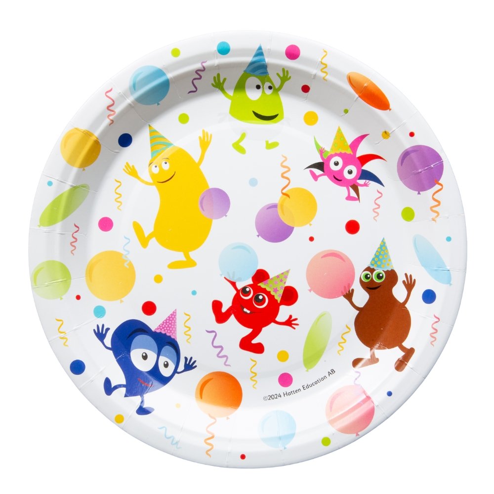 Babblarna papperstallrikar 23 cm 8-pack till barnkalas